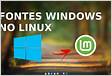 Instale fontes do Windows no Ubuntu Ubunlo
